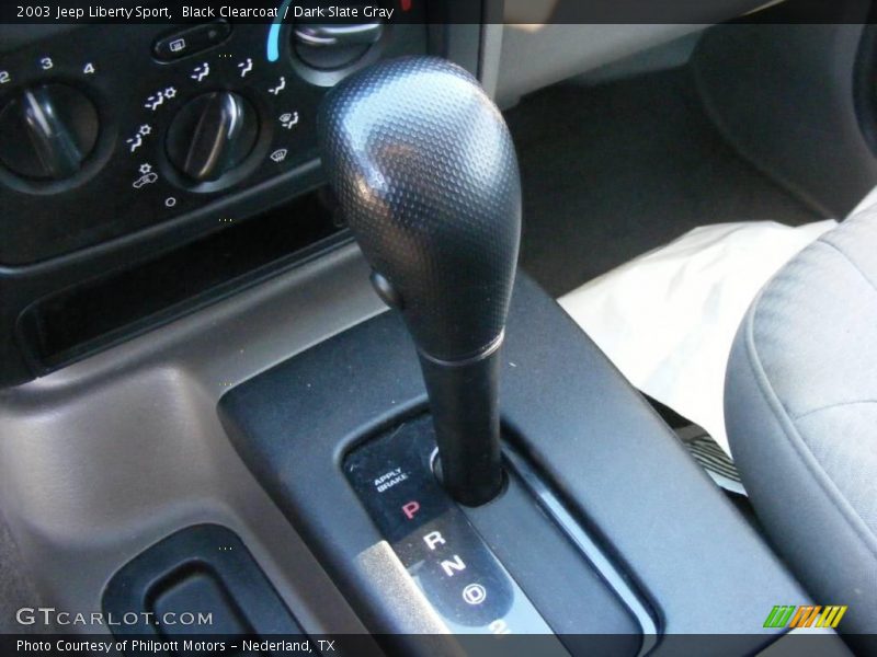 Black Clearcoat / Dark Slate Gray 2003 Jeep Liberty Sport