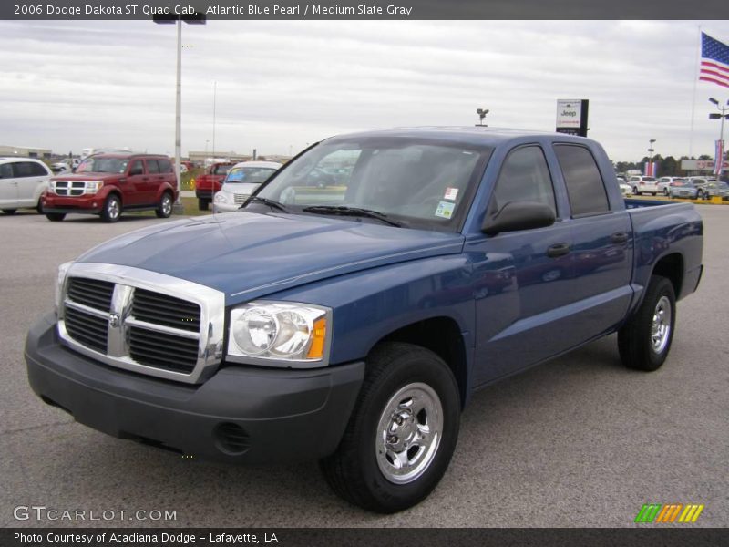 Atlantic Blue Pearl / Medium Slate Gray 2006 Dodge Dakota ST Quad Cab