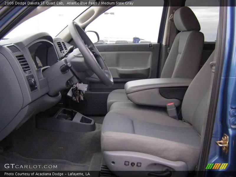 Atlantic Blue Pearl / Medium Slate Gray 2006 Dodge Dakota ST Quad Cab