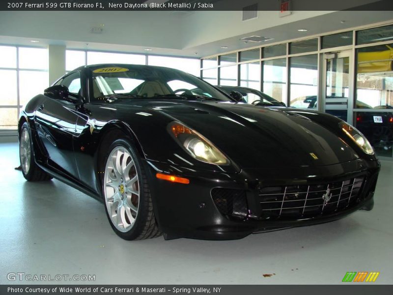 Nero Daytona (Black Metallic) / Sabia 2007 Ferrari 599 GTB Fiorano F1