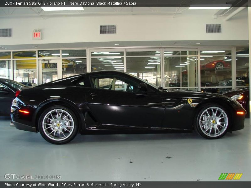 Nero Daytona (Black Metallic) / Sabia 2007 Ferrari 599 GTB Fiorano F1