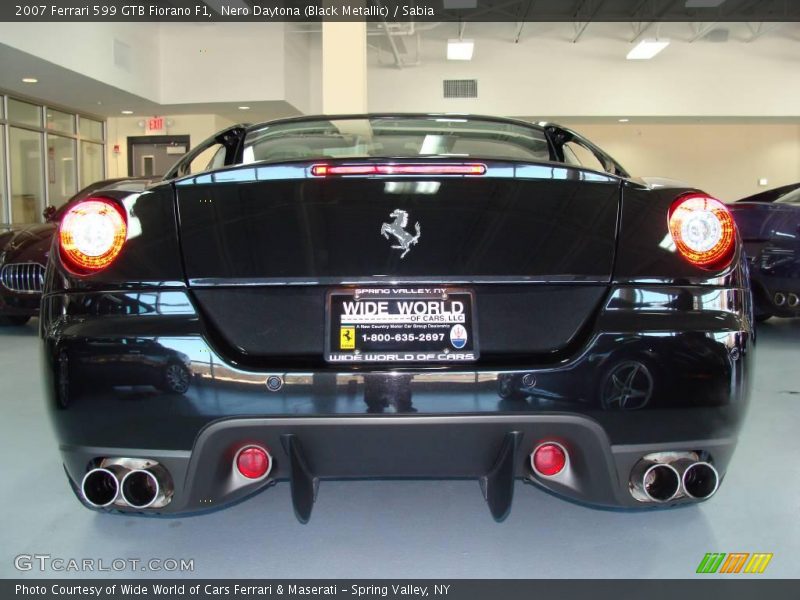 Nero Daytona (Black Metallic) / Sabia 2007 Ferrari 599 GTB Fiorano F1