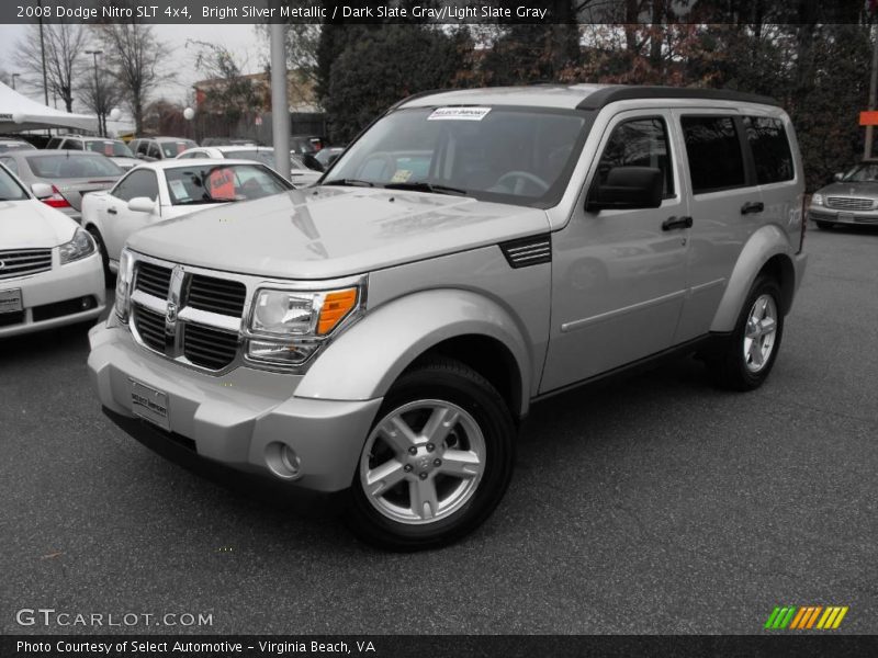 Bright Silver Metallic / Dark Slate Gray/Light Slate Gray 2008 Dodge Nitro SLT 4x4