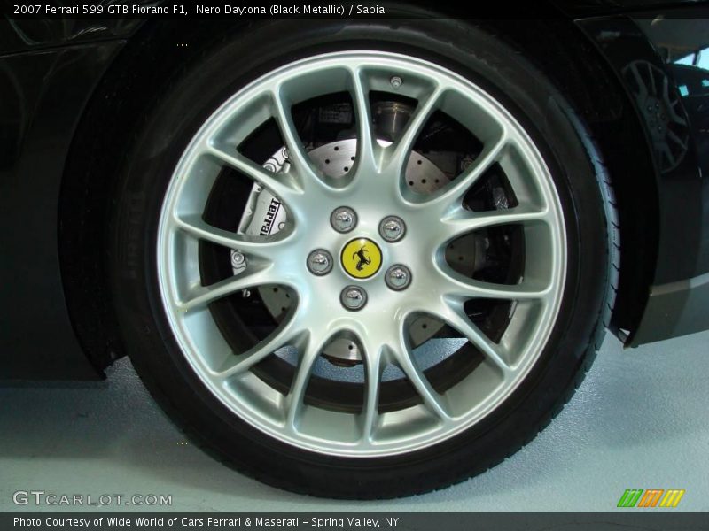 Nero Daytona (Black Metallic) / Sabia 2007 Ferrari 599 GTB Fiorano F1