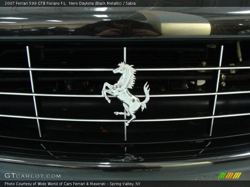 Nero Daytona (Black Metallic) / Sabia 2007 Ferrari 599 GTB Fiorano F1