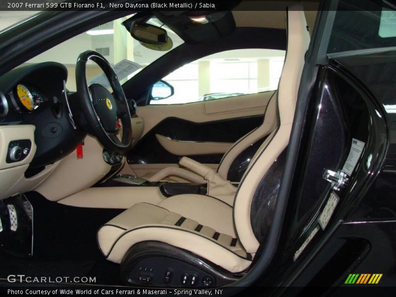 Nero Daytona (Black Metallic) / Sabia 2007 Ferrari 599 GTB Fiorano F1