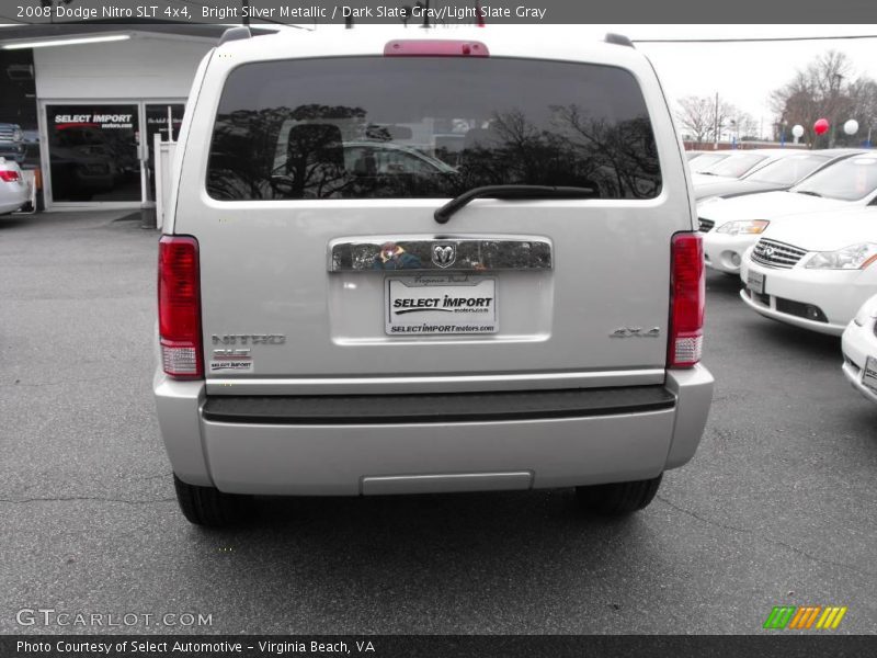 Bright Silver Metallic / Dark Slate Gray/Light Slate Gray 2008 Dodge Nitro SLT 4x4
