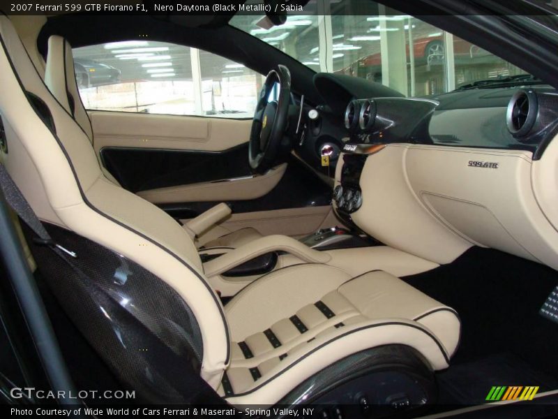 Nero Daytona (Black Metallic) / Sabia 2007 Ferrari 599 GTB Fiorano F1
