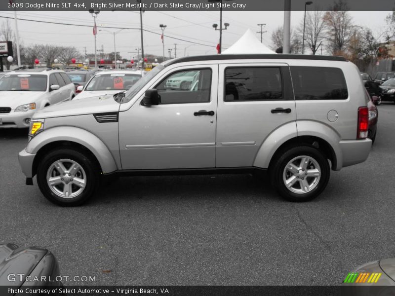 Bright Silver Metallic / Dark Slate Gray/Light Slate Gray 2008 Dodge Nitro SLT 4x4