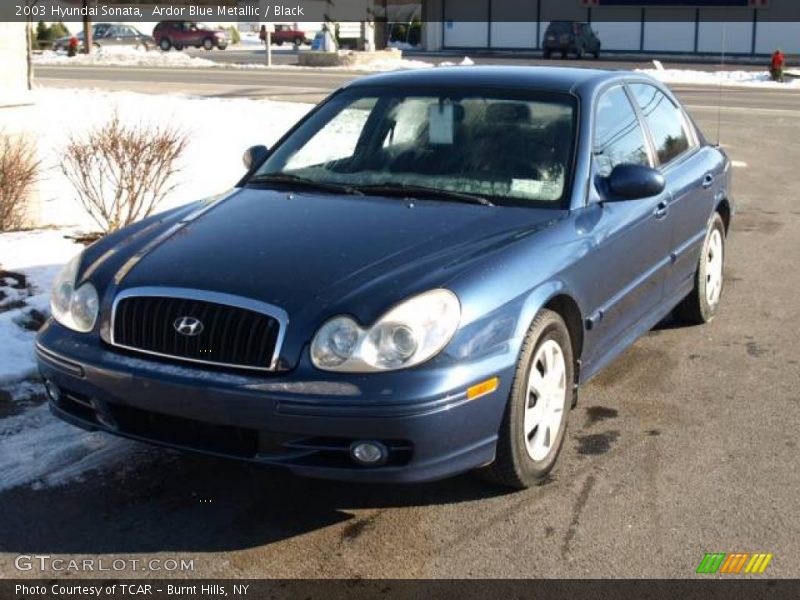 Ardor Blue Metallic / Black 2003 Hyundai Sonata