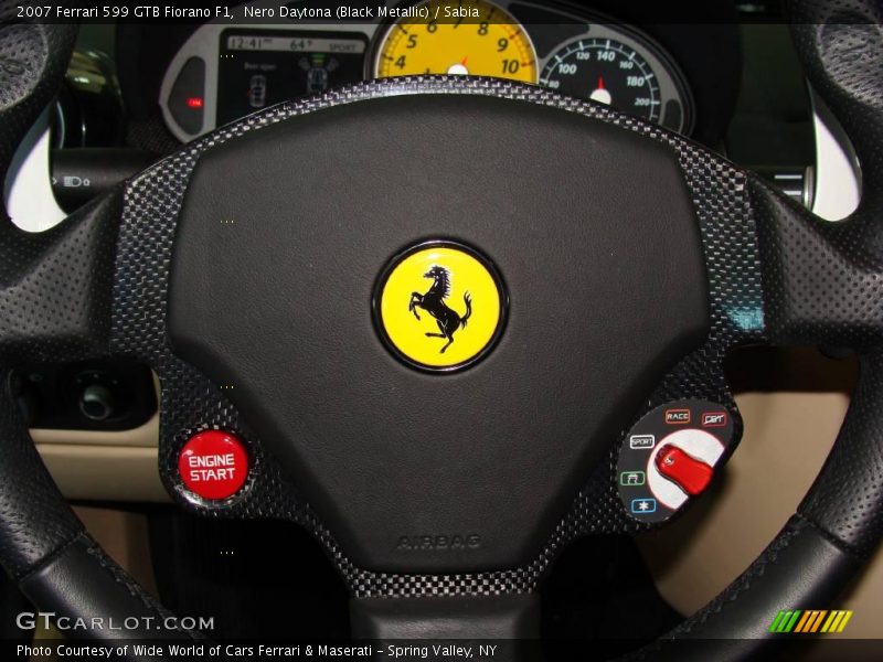 Nero Daytona (Black Metallic) / Sabia 2007 Ferrari 599 GTB Fiorano F1
