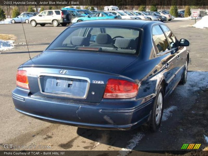 Ardor Blue Metallic / Black 2003 Hyundai Sonata