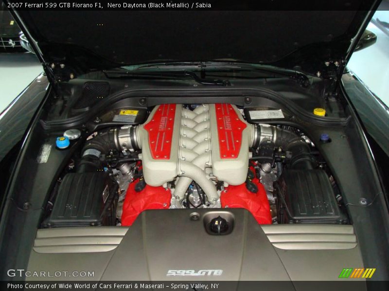 Nero Daytona (Black Metallic) / Sabia 2007 Ferrari 599 GTB Fiorano F1