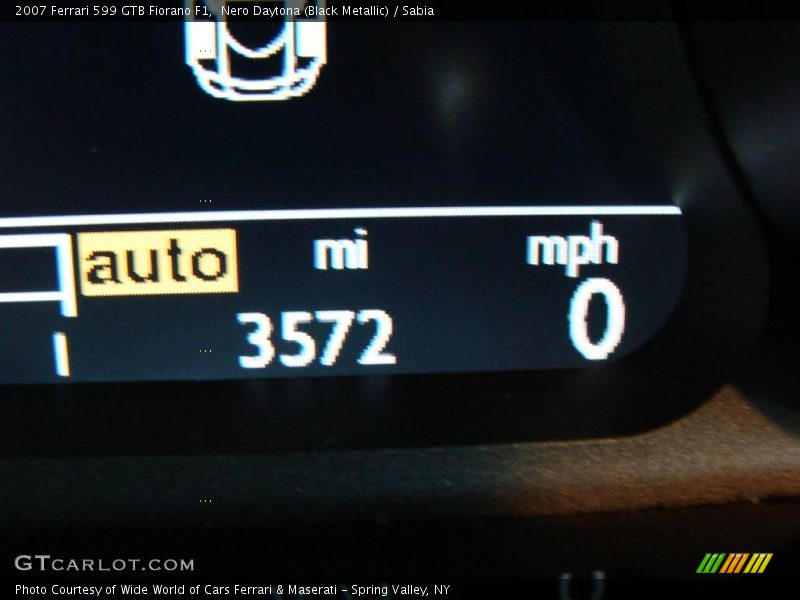 Nero Daytona (Black Metallic) / Sabia 2007 Ferrari 599 GTB Fiorano F1