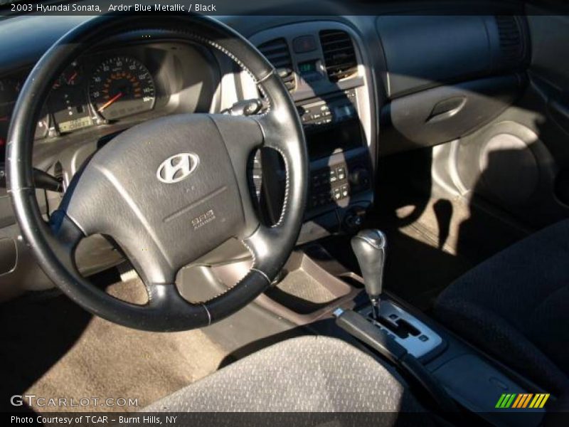 Ardor Blue Metallic / Black 2003 Hyundai Sonata