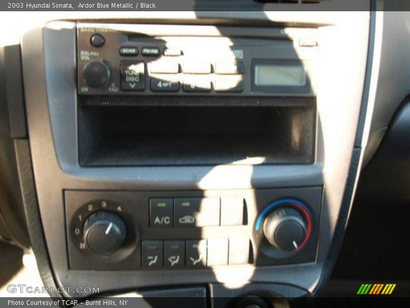 Ardor Blue Metallic / Black 2003 Hyundai Sonata