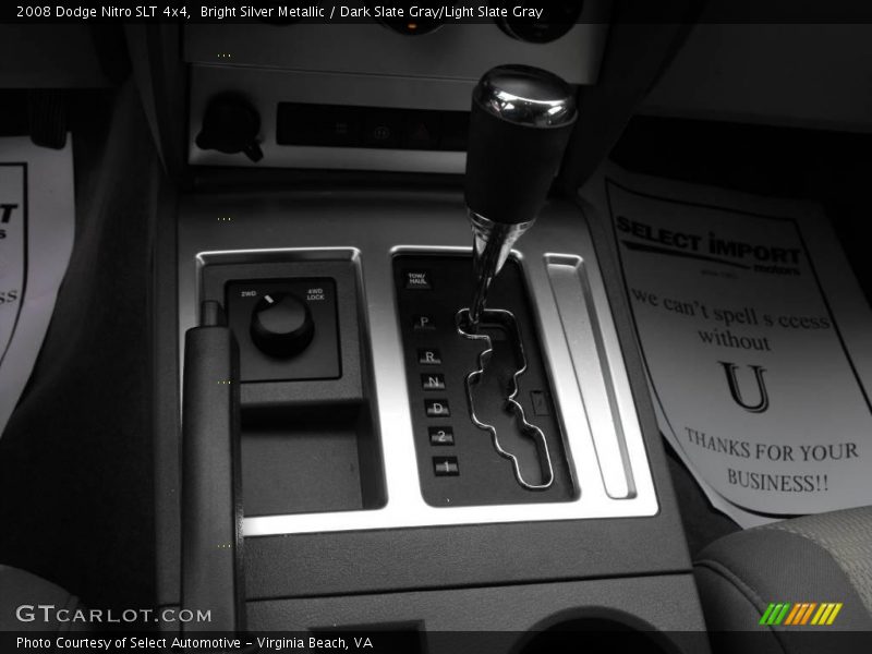 Bright Silver Metallic / Dark Slate Gray/Light Slate Gray 2008 Dodge Nitro SLT 4x4