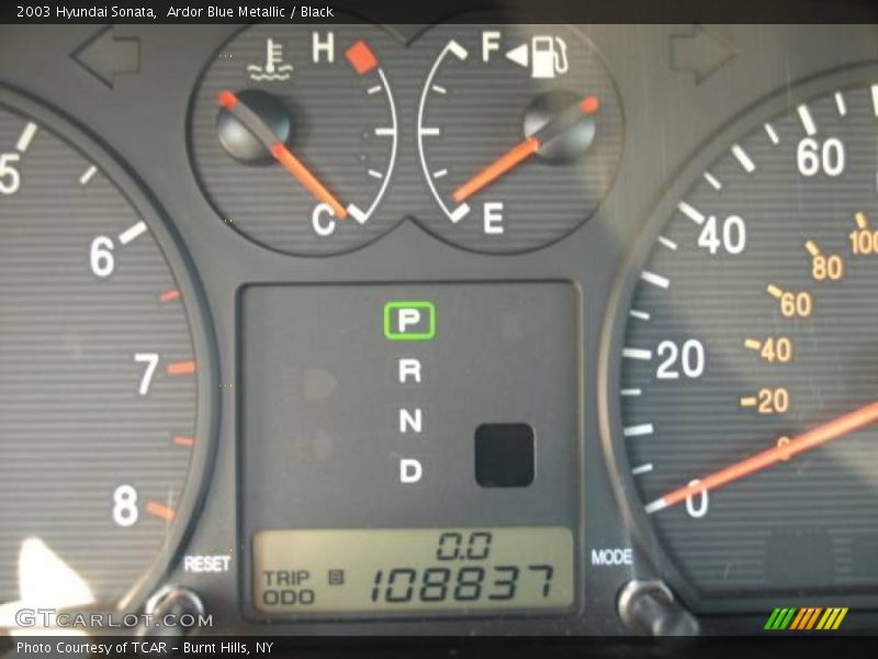 Ardor Blue Metallic / Black 2003 Hyundai Sonata