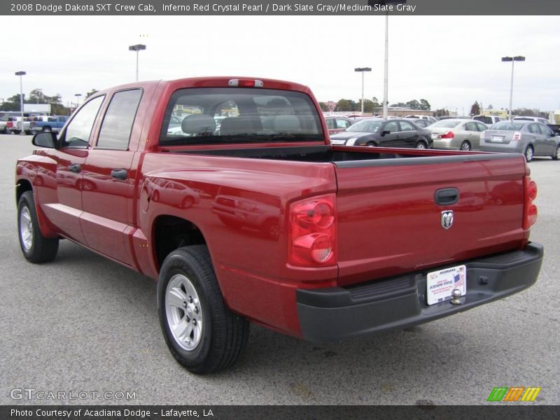 Inferno Red Crystal Pearl / Dark Slate Gray/Medium Slate Gray 2008 Dodge Dakota SXT Crew Cab