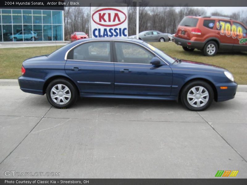Ardor Blue / Black 2004 Hyundai Sonata