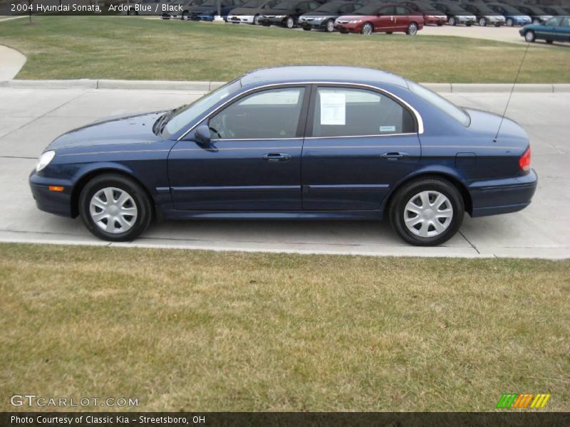 Ardor Blue / Black 2004 Hyundai Sonata