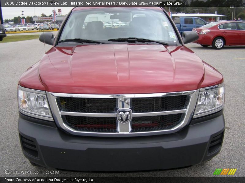 Inferno Red Crystal Pearl / Dark Slate Gray/Medium Slate Gray 2008 Dodge Dakota SXT Crew Cab