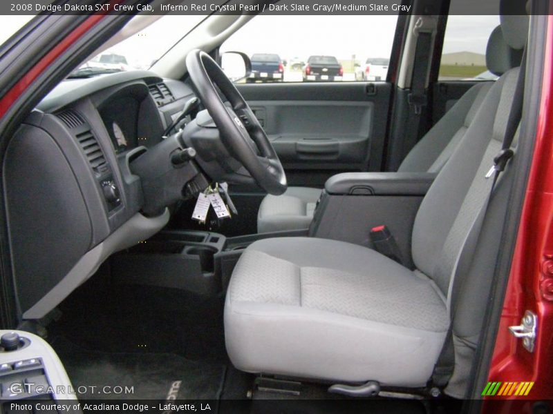 Inferno Red Crystal Pearl / Dark Slate Gray/Medium Slate Gray 2008 Dodge Dakota SXT Crew Cab