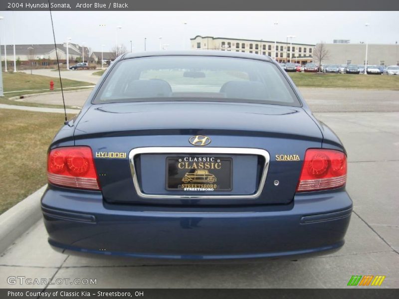 Ardor Blue / Black 2004 Hyundai Sonata