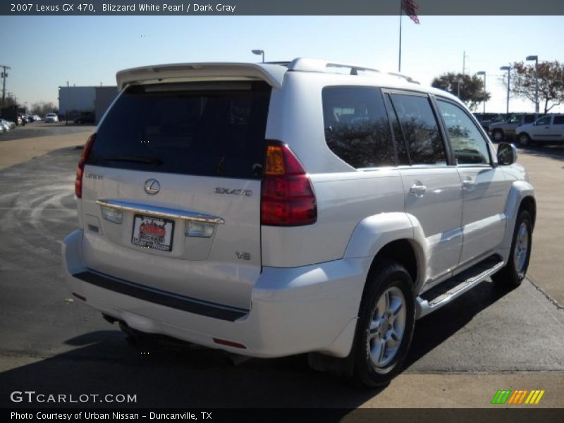 Blizzard White Pearl / Dark Gray 2007 Lexus GX 470