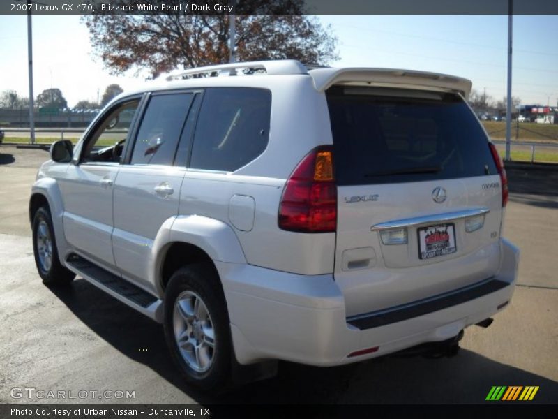 Blizzard White Pearl / Dark Gray 2007 Lexus GX 470