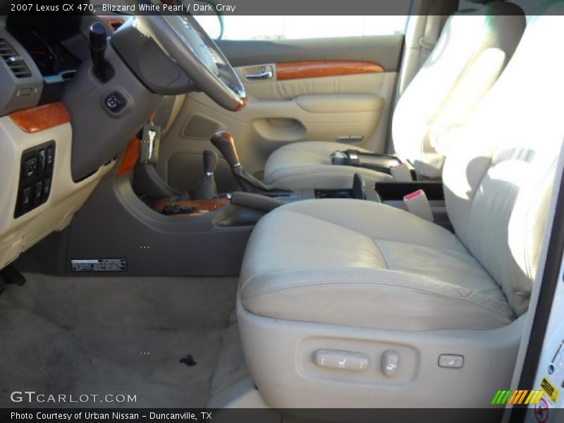 Blizzard White Pearl / Dark Gray 2007 Lexus GX 470