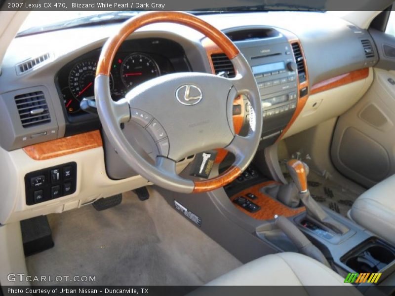 Blizzard White Pearl / Dark Gray 2007 Lexus GX 470