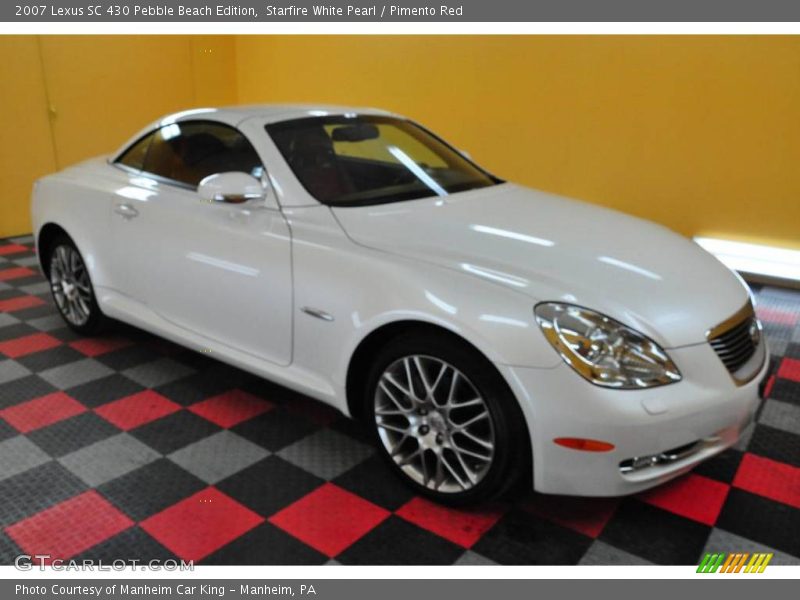 Starfire White Pearl / Pimento Red 2007 Lexus SC 430 Pebble Beach Edition