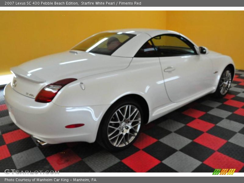 Starfire White Pearl / Pimento Red 2007 Lexus SC 430 Pebble Beach Edition