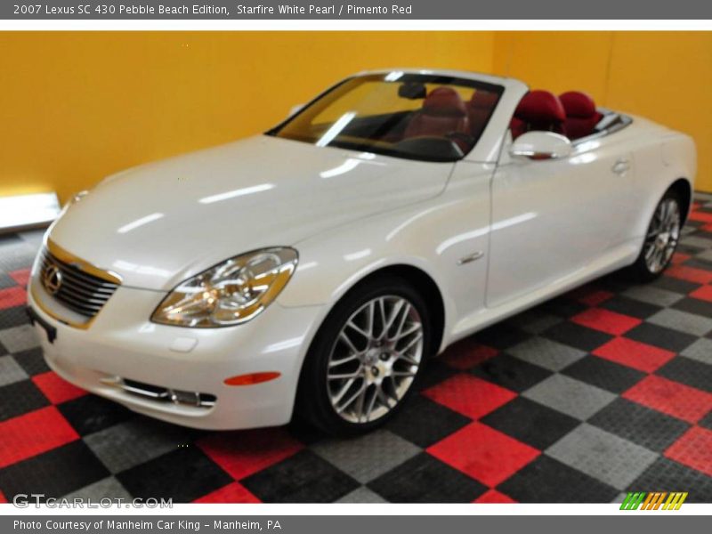 Starfire White Pearl / Pimento Red 2007 Lexus SC 430 Pebble Beach Edition