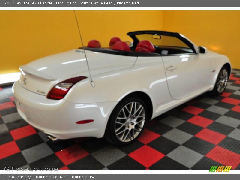 Starfire White Pearl / Pimento Red 2007 Lexus SC 430 Pebble Beach Edition