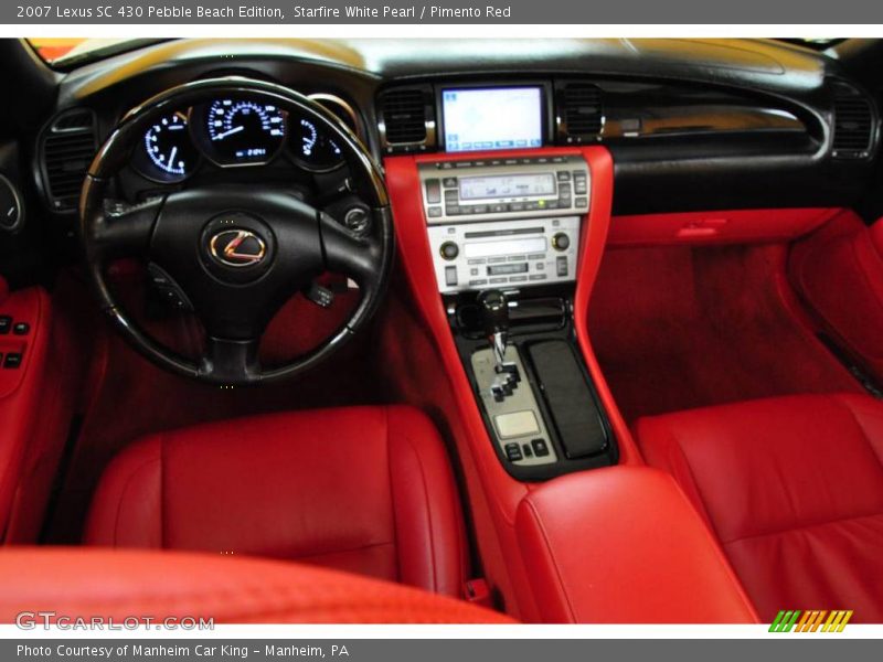 Starfire White Pearl / Pimento Red 2007 Lexus SC 430 Pebble Beach Edition