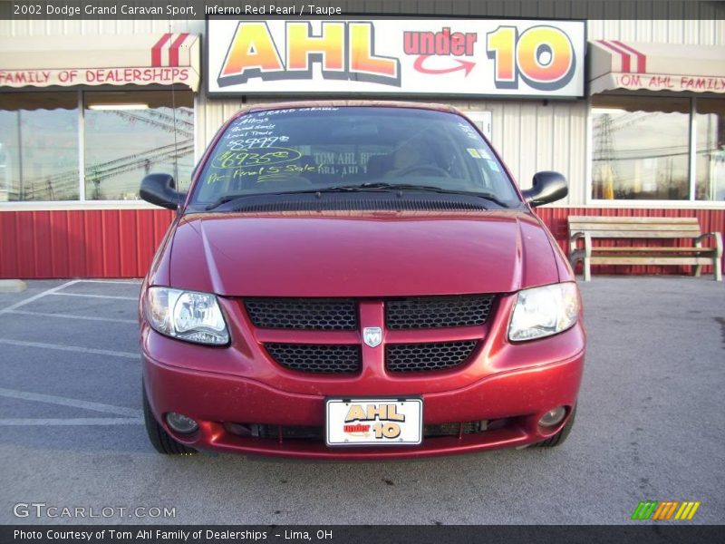Inferno Red Pearl / Taupe 2002 Dodge Grand Caravan Sport