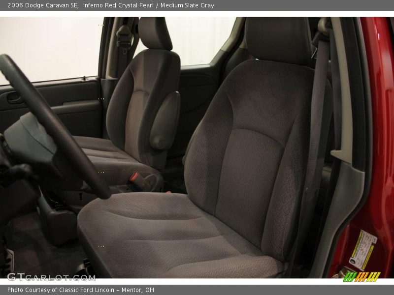 Inferno Red Crystal Pearl / Medium Slate Gray 2006 Dodge Caravan SE