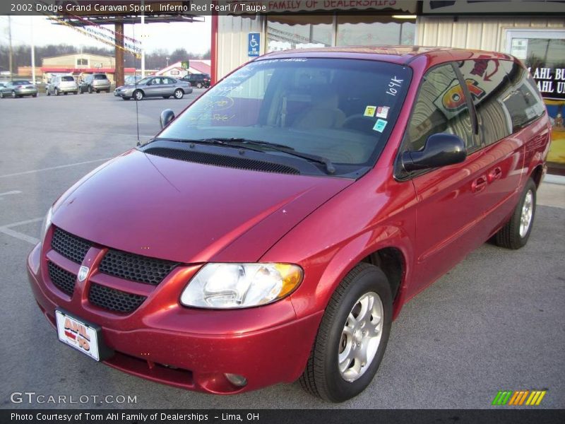 Inferno Red Pearl / Taupe 2002 Dodge Grand Caravan Sport