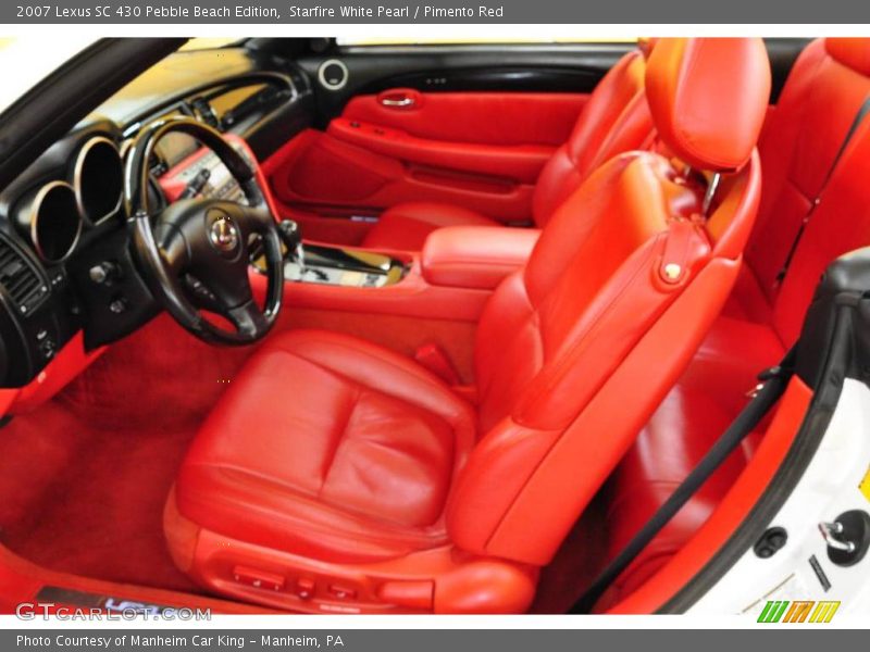 Starfire White Pearl / Pimento Red 2007 Lexus SC 430 Pebble Beach Edition