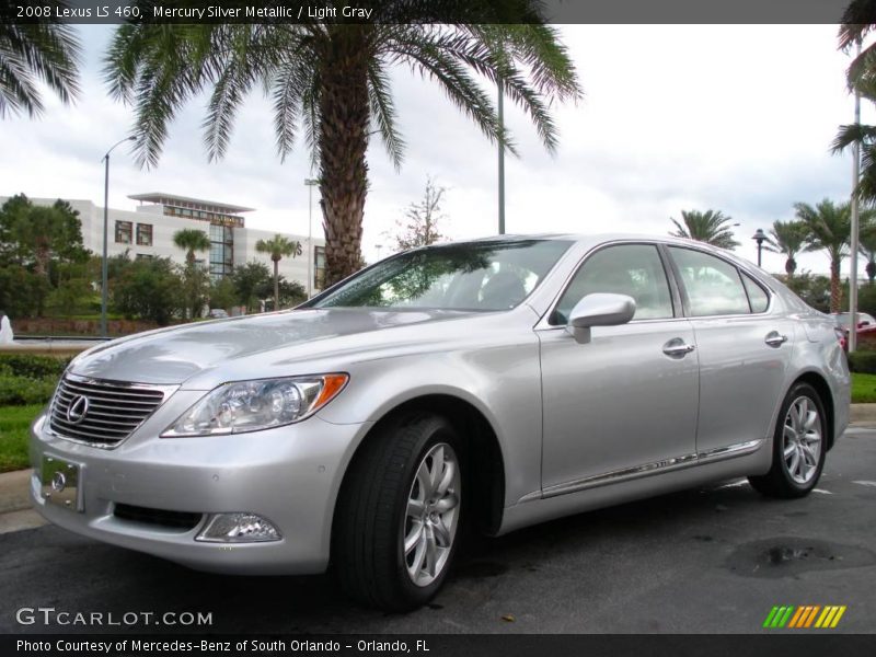 Mercury Silver Metallic / Light Gray 2008 Lexus LS 460