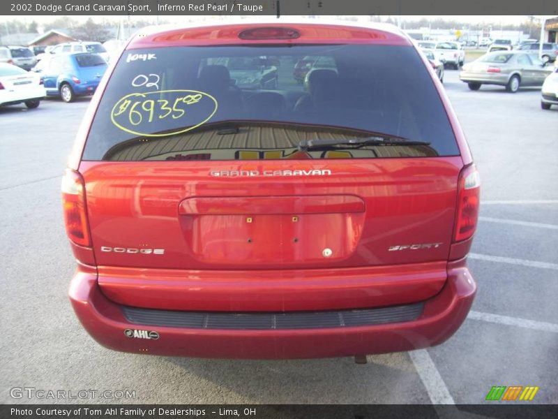 Inferno Red Pearl / Taupe 2002 Dodge Grand Caravan Sport