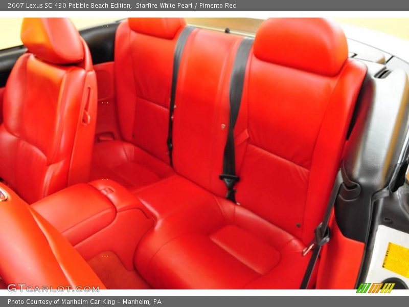 Starfire White Pearl / Pimento Red 2007 Lexus SC 430 Pebble Beach Edition