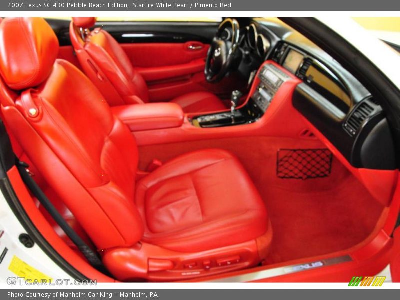 Starfire White Pearl / Pimento Red 2007 Lexus SC 430 Pebble Beach Edition