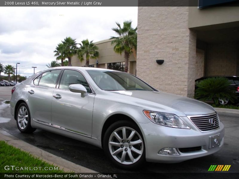 Mercury Silver Metallic / Light Gray 2008 Lexus LS 460