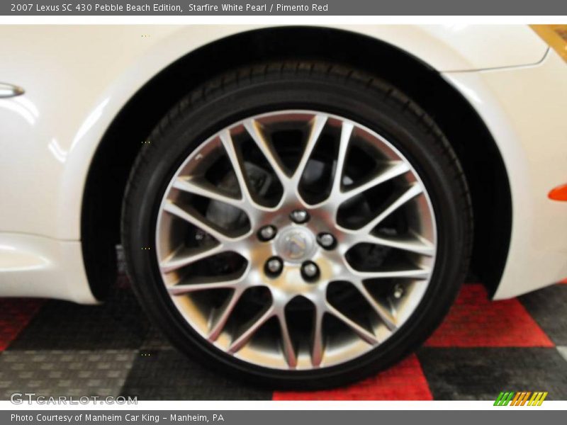 Starfire White Pearl / Pimento Red 2007 Lexus SC 430 Pebble Beach Edition