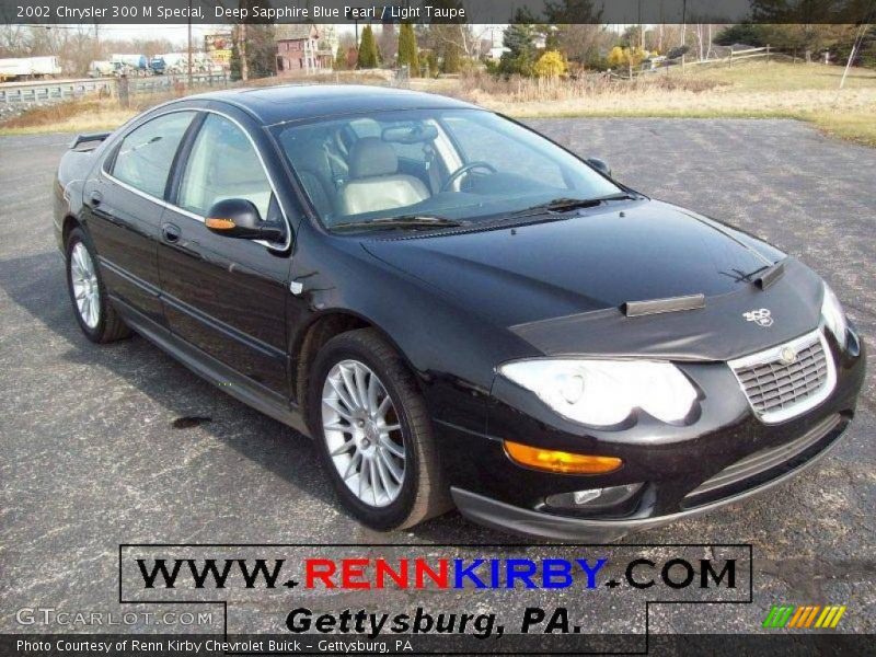 Deep Sapphire Blue Pearl / Light Taupe 2002 Chrysler 300 M Special