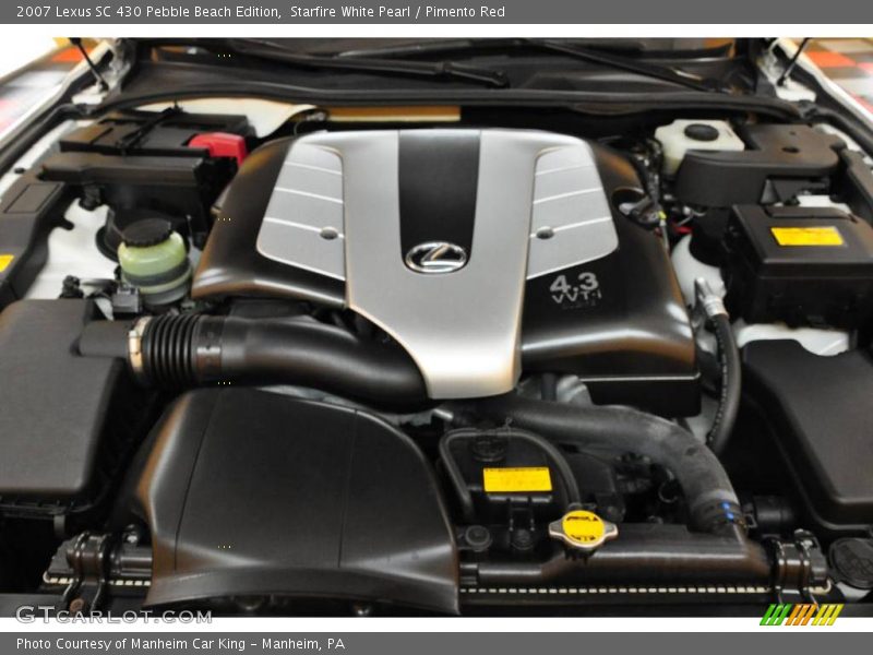Starfire White Pearl / Pimento Red 2007 Lexus SC 430 Pebble Beach Edition