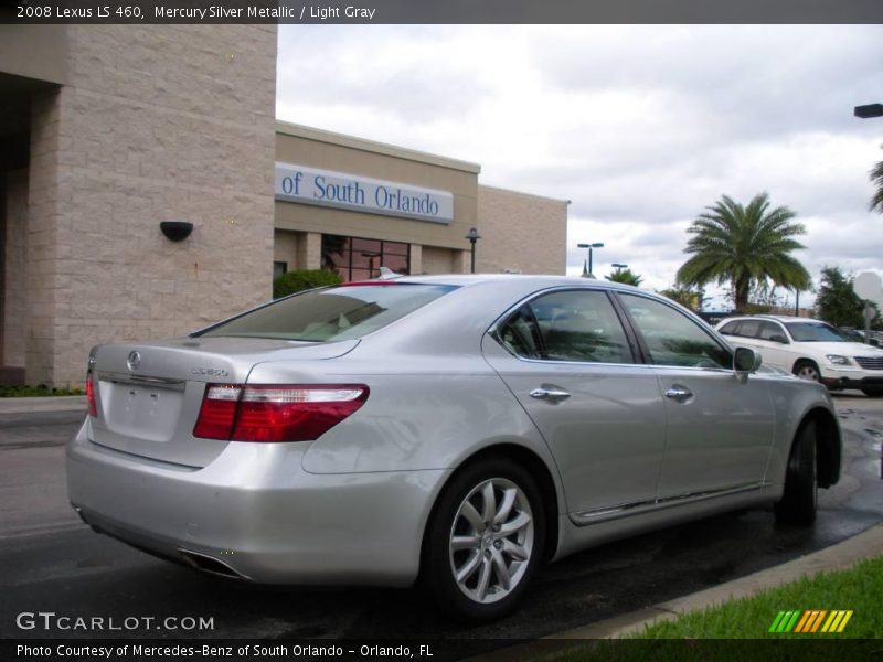 Mercury Silver Metallic / Light Gray 2008 Lexus LS 460